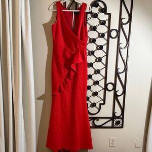 Chic Red Evening Gown